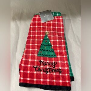 Merry Christmas Pack of 2 Hand Towels